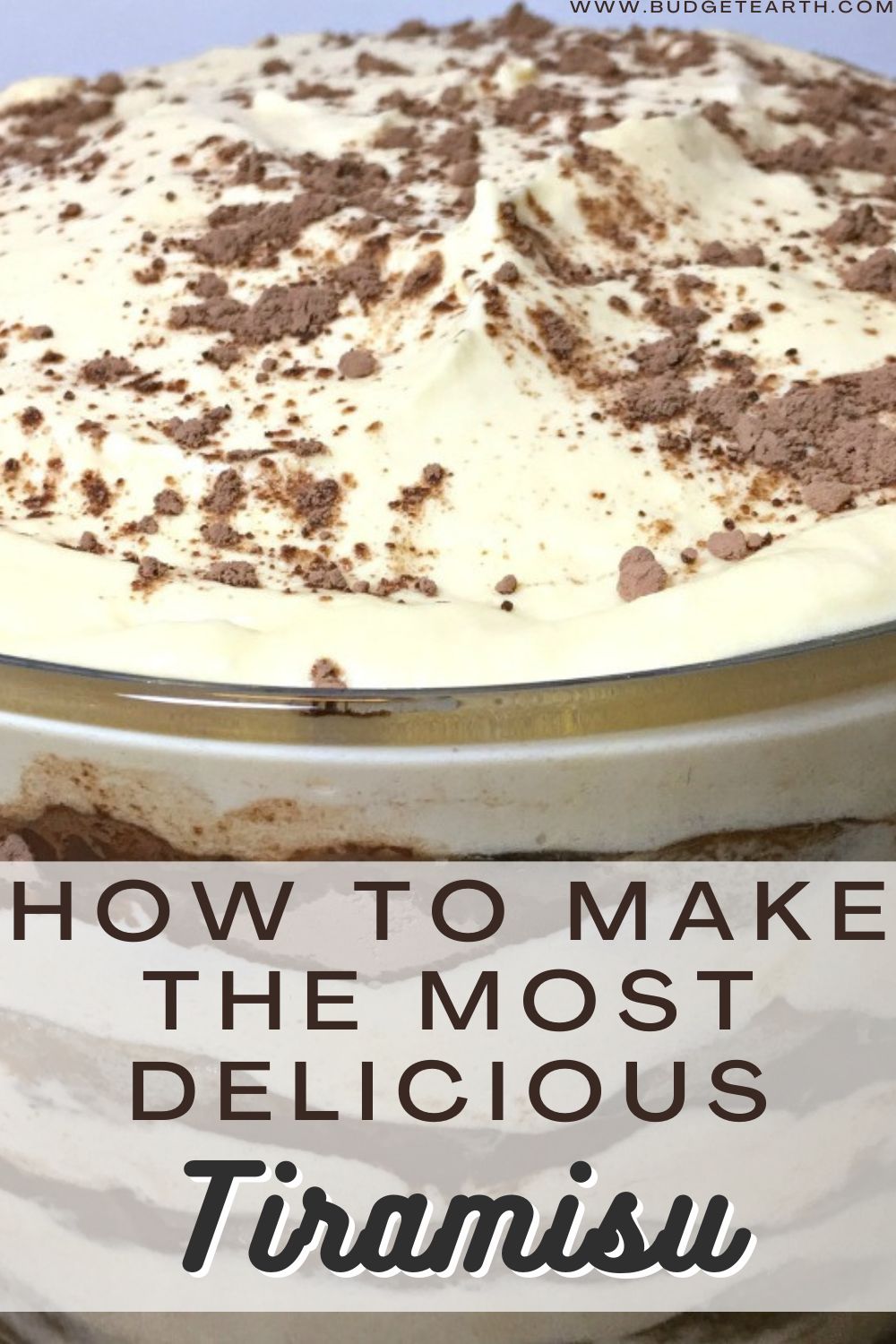 picture of the best ever tiramisu recipe for entertaining