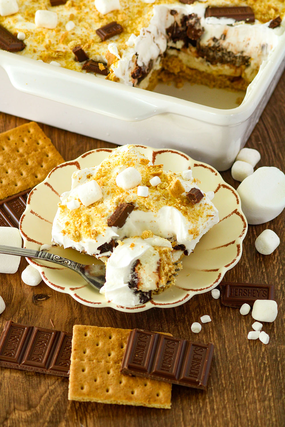 picture of s'more lush dessert