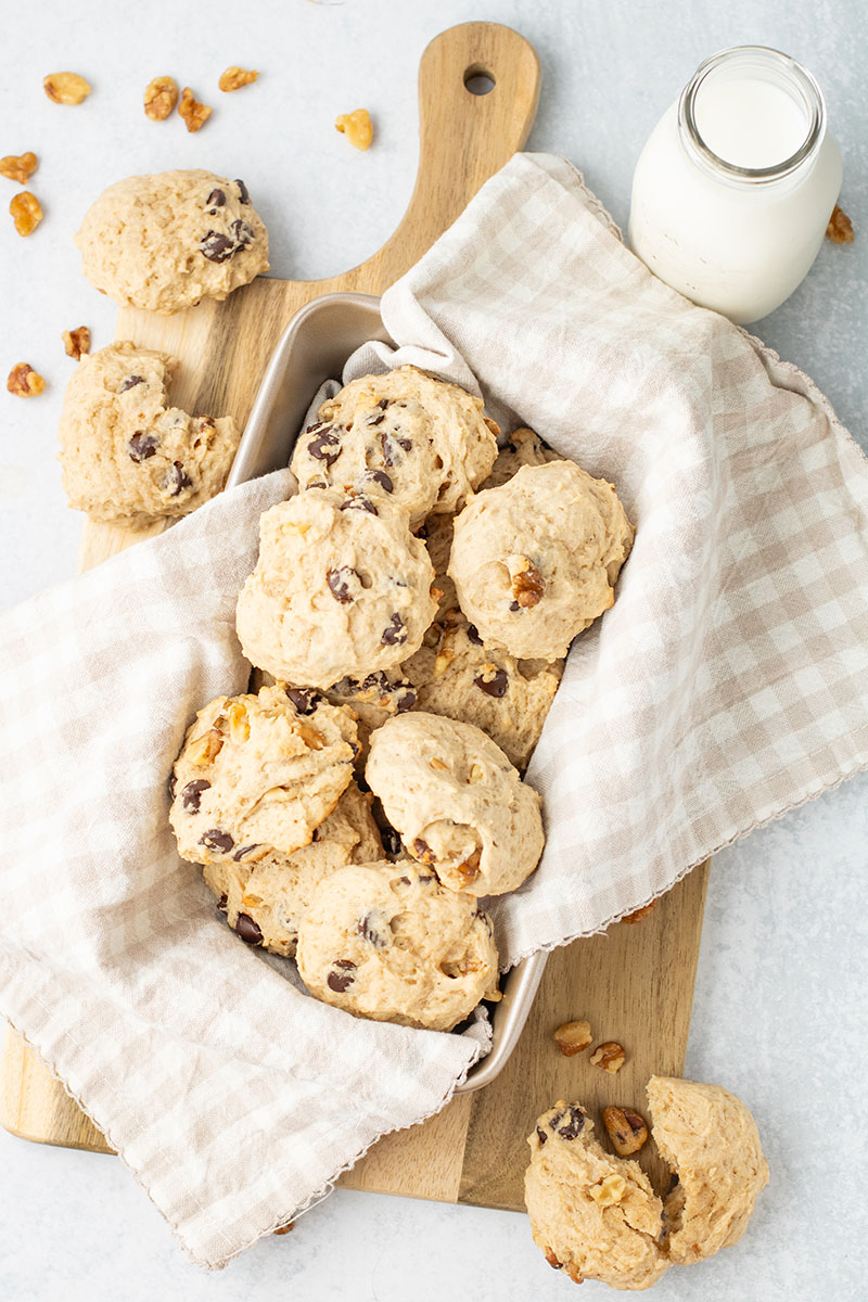 picture of fresh banana bread cookies