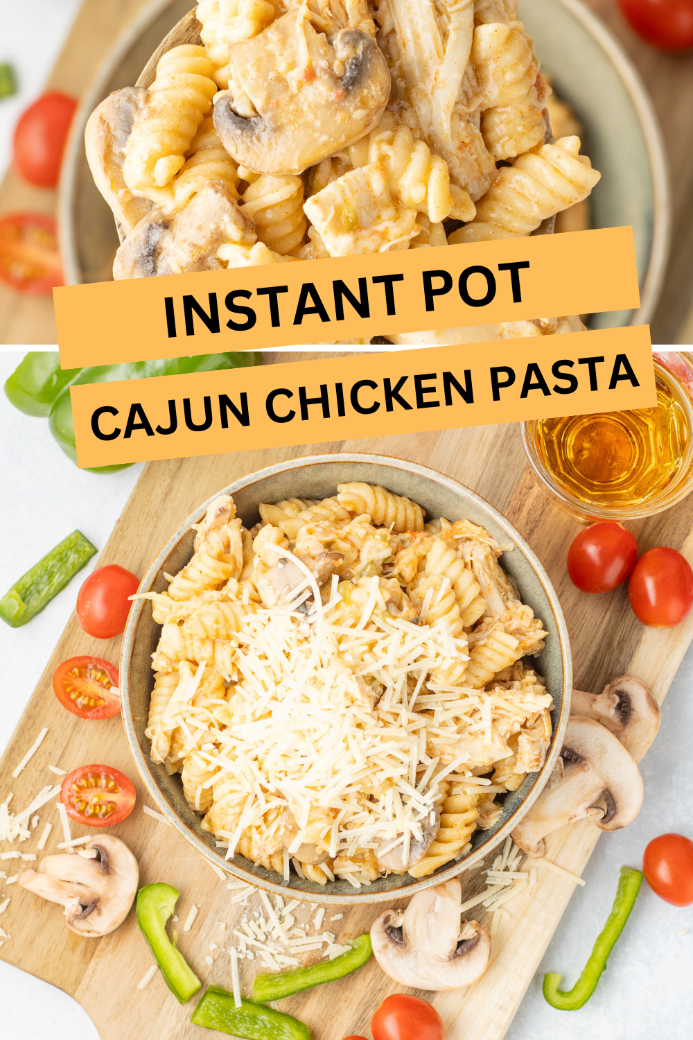 bow of Instant Pot Cajun Chicken Pasta