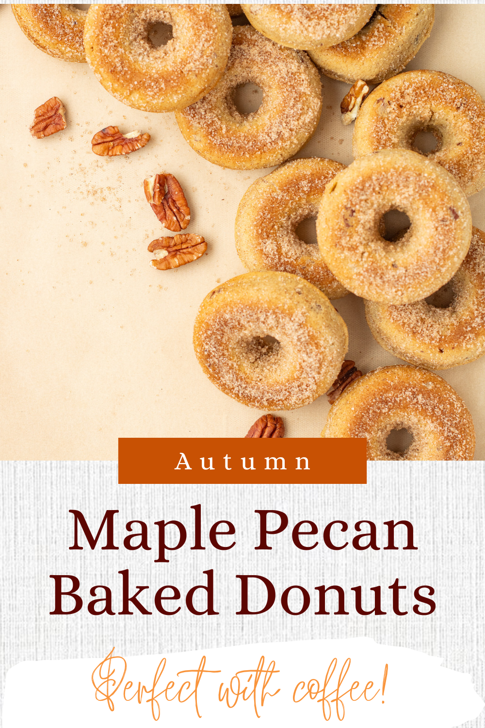 maple pecan donuts donuts in a basket