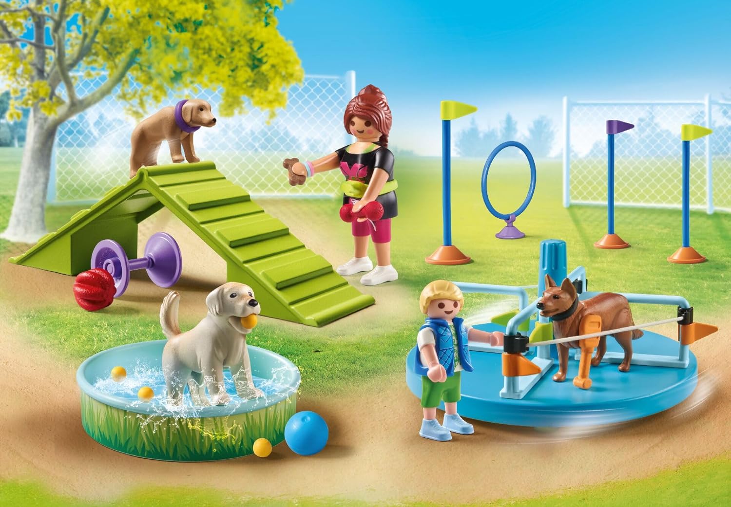 picture of the PLaymobil Dog Park Set