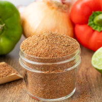 picture of a jar of our homemade chili seasoning recipe